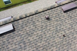 Ridge vents on a new Sunflo roof, near Orlando, Florida